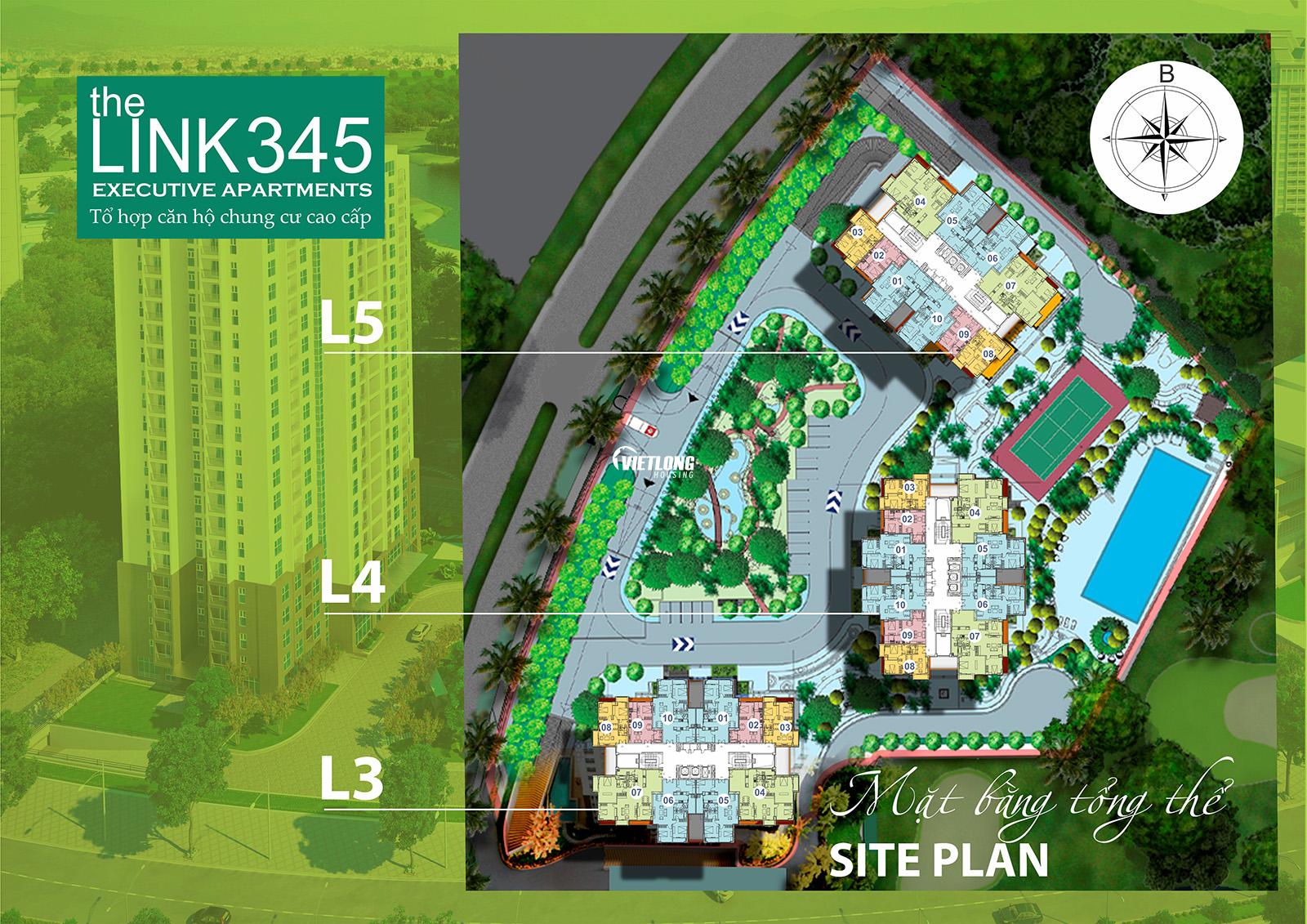 siteplan numbered L345