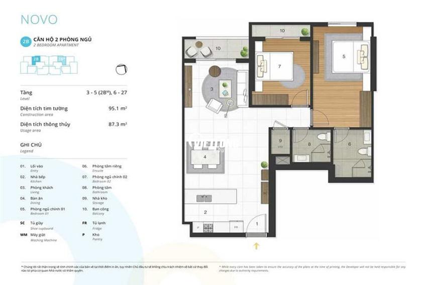 Bán căn hộ 02 PN nội thất đẹp tại Kosmo Tây Hồ giá 4.2 tỷ bao phí chuyển nhượng (1)